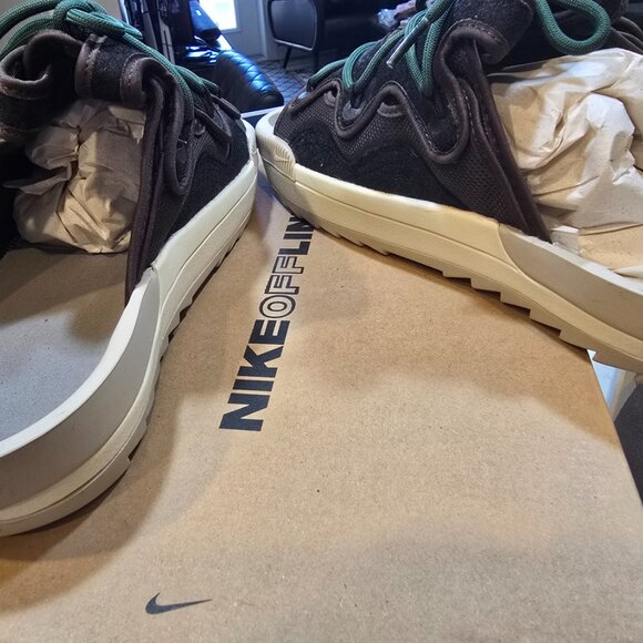 Nike Gray and Green Men's Sandals - Picture 6 of 16